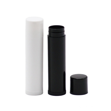 5g Round Plastic White Lip Balm Tube